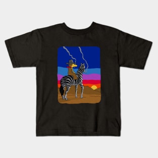 Riding a Real Horse Kids T-Shirt